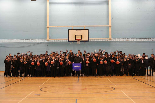Molten Donates Basketballs and Tickets to Nottingham School Ahead of Super League Basketball Cup Final